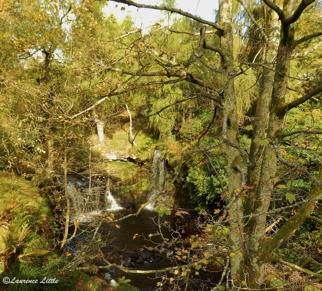 Yorkshire, paysage de cascades
